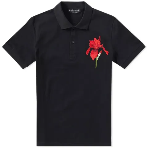 Embroidered Iris Polo