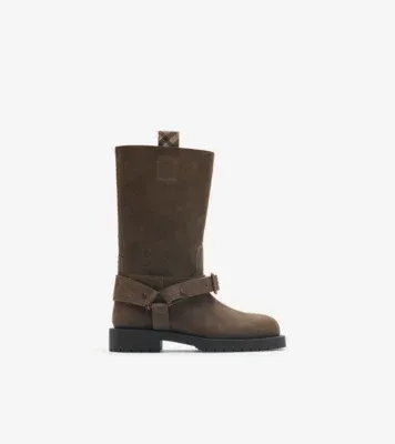 Suede Soft Saddle Low Boots​ in Loch green - Women, Leather