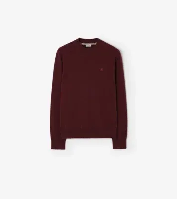 Cashmere Blend Sweater in Oxblood red