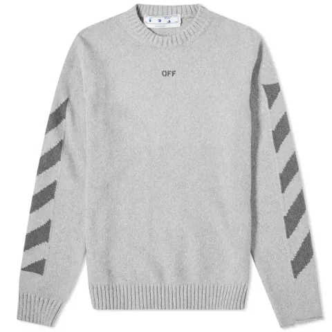 Diag Knit Crewneck
