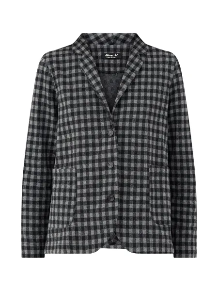 Mama B Cotton Blend Large Check Jacket