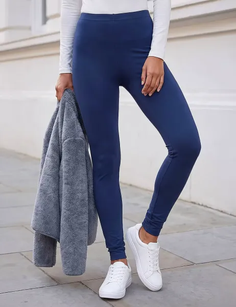 Roman Plain Stretch Leggings Navy Mix