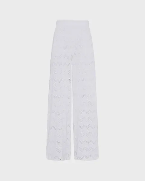 Women Wide-leg Pants Mesh