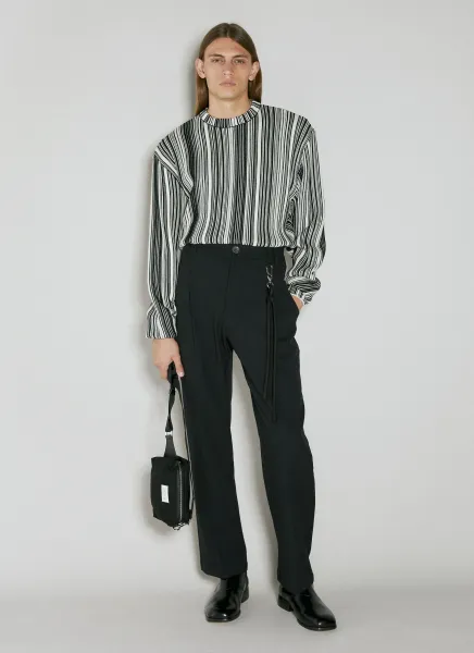 Loose Pleated Suit Pants