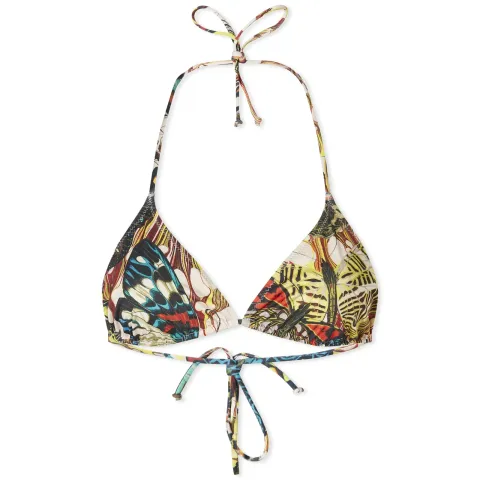 Butterfly Print Bikini Top