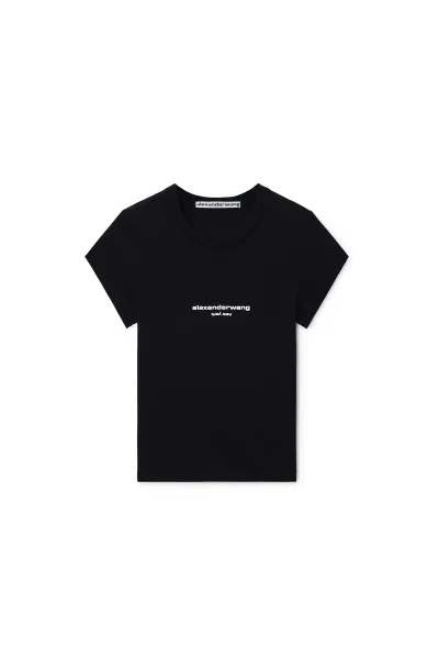 LOGO PRINT FITTED TEE