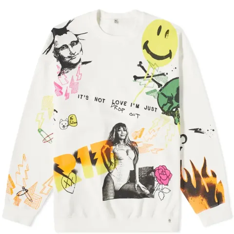 Graffiti Oversized Crew Sweat