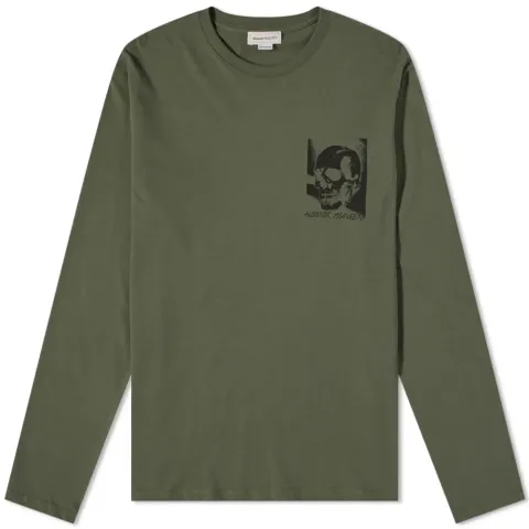 Long Sleeve Small Skull T-Shirt