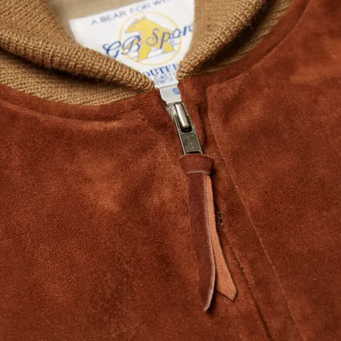 Suede Varsity Jacket