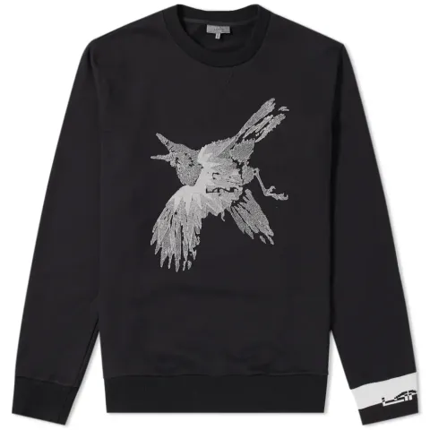 Bird Embroidered Crew Sweat