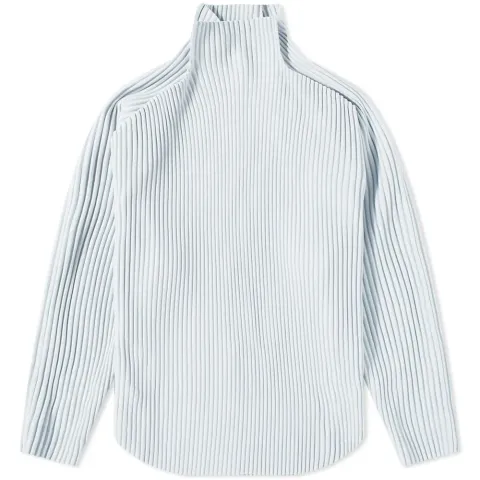 Layered Pleated Long Sleeve Top