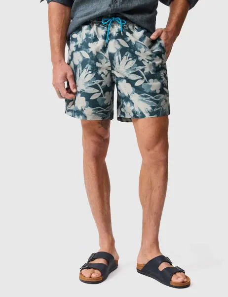 Rodd & Gunn Floral Swim Shorts Teal Mix