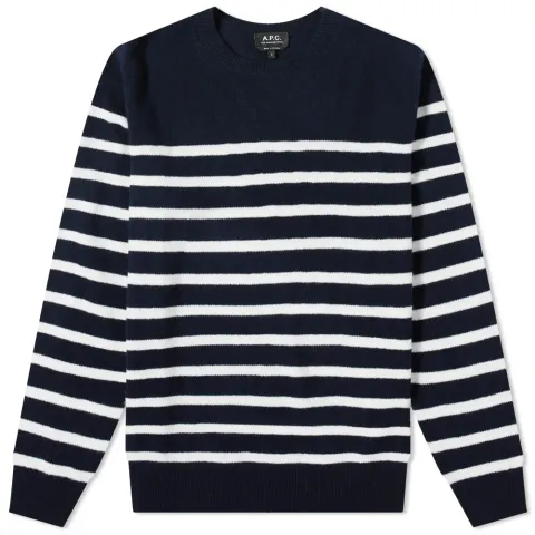 A.P.C. Travis Stripe Crew Knit
