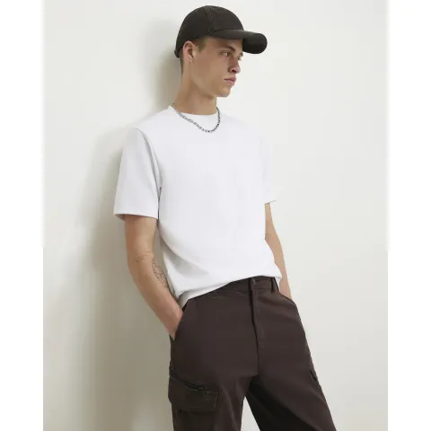 River Island Slim Fit Embroidered Ri T-Shirt