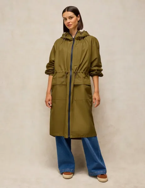 White Stuff Marielle Showerproof Hooded Coat Green
