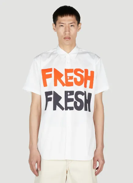 x Brett Westfall Text Print Shirt