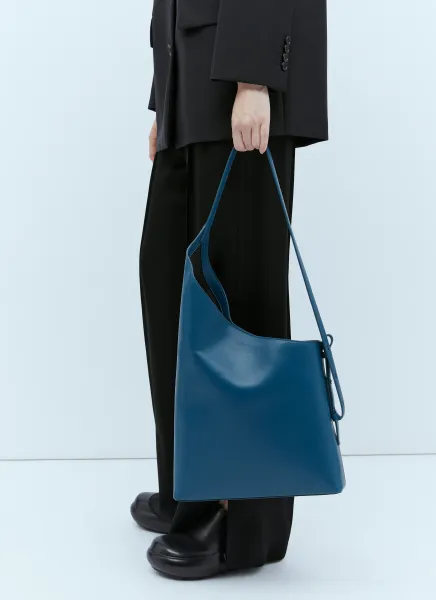 Demi Lune Leather Shoulder Bag