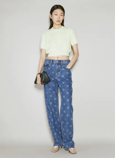 EZ Logo Straight Leg Jeans