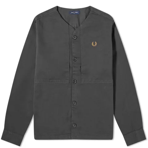 Collarless Overshirt
