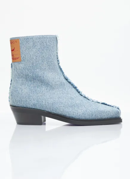 Denim Ankle Boots
