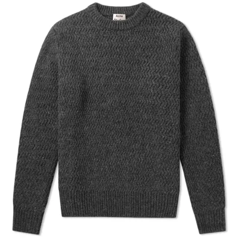 Nyle Herringbone Crew Knit