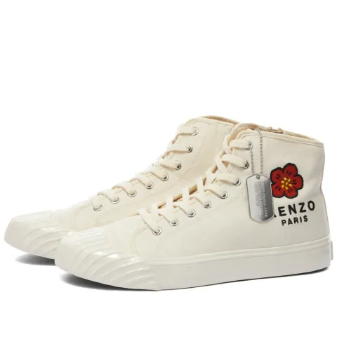 School Logo High Top Sneaker
