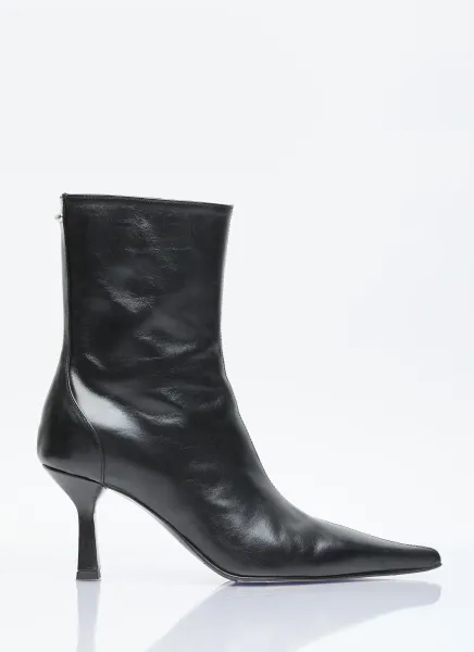 Slim Leather Boots
