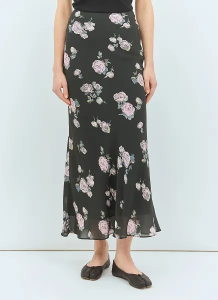 Floral Printed Maxi Skirt