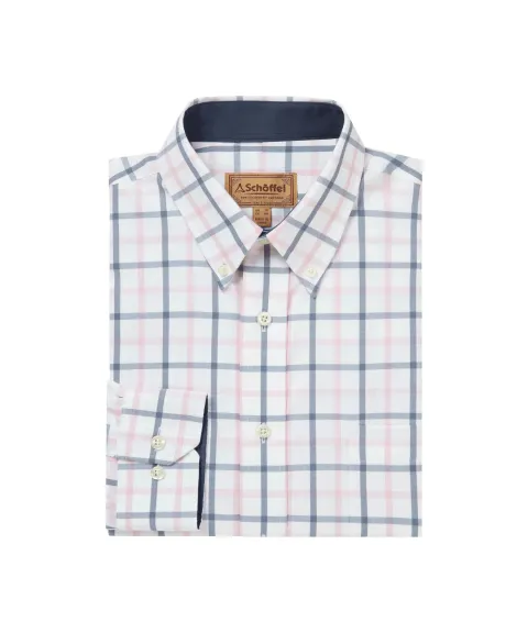 Schöffel Country Brancaster Classic Shirt - Stone Blue Check