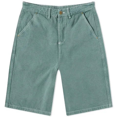 Washed Canvas Work Shorts