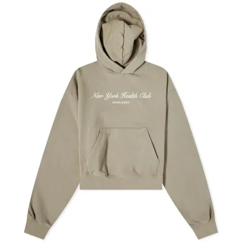 NY Health Club Cropped Hoodie