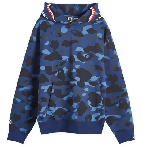 Colour Camo Shark Pullover Hoodie