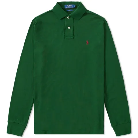 Long Sleeve Slim Fit Polo