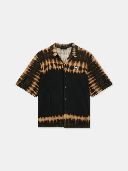 MA PATCH TIE DYE KNIT SHIRT - Black