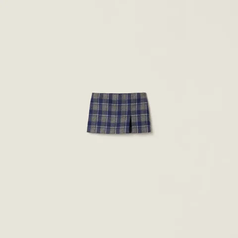 Checked miniskirt