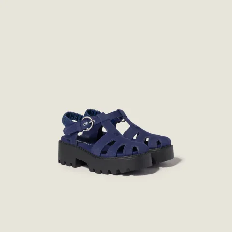 Gabardine sandals