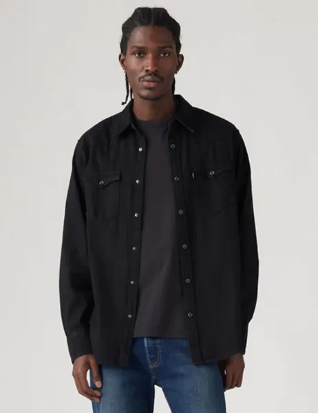Levi's Levi's Regular Fit Denim Western Shirt Black