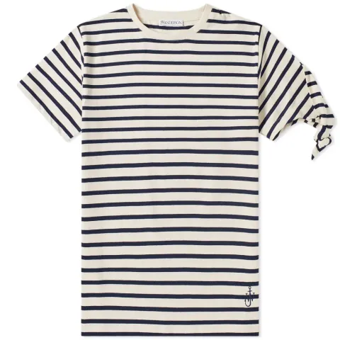 Multistripe Single Knot Tee