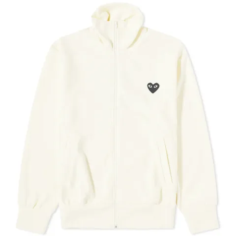 Black Heart Back Print Track Top