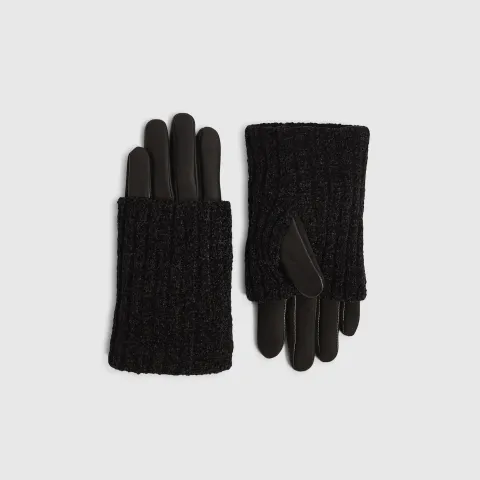 River Island Knitted Hybrid Gloves