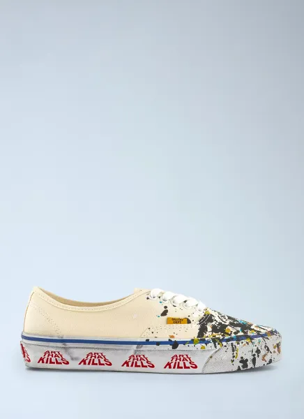 Canvas Paint Authentic 44 Reissue Sneakers