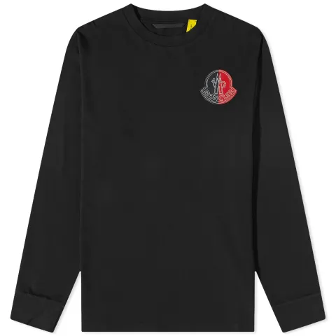 Two Tone Logo Long Sleeve T-Shirt