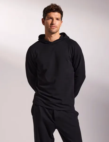 David Gandy Wellwear Luxury Lyocell Rich Hoodie Black