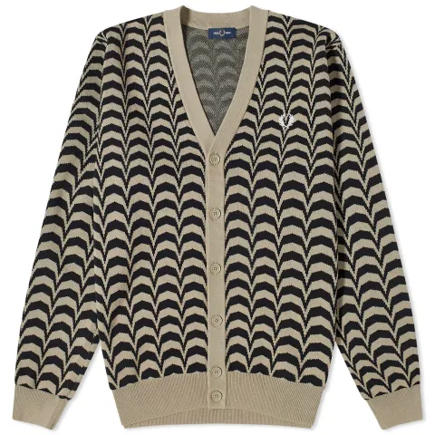 Jacquard Knit Cardigan
