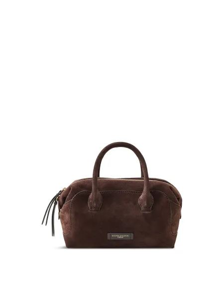 Gemma Small Suede Bowling Bag