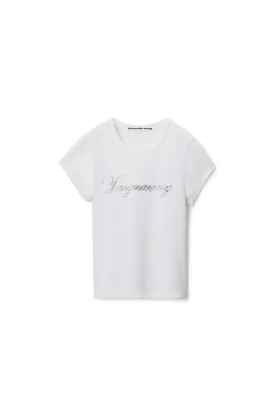 CRYSTAL GRAPHIC FITTED SHORT SLEEVE TEE