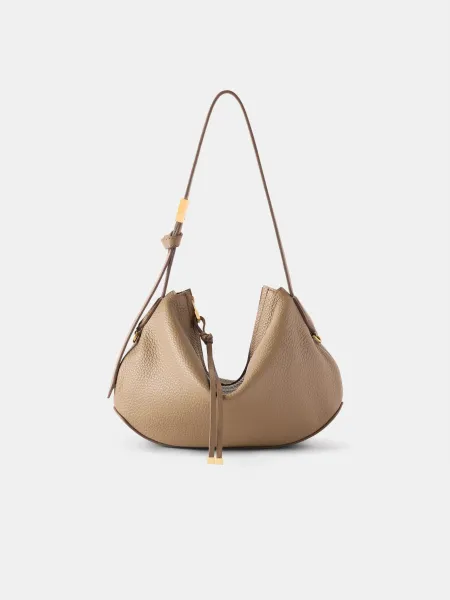 WOMEN - WOMEN'S BABY BISCOTTO SHOULDER BAG - Taupe
