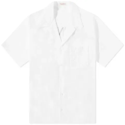 Back Logo Floral Pocket Vacation Shirt