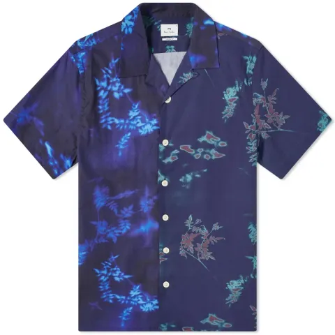 Funmix Panelled Floral Vacation Shirt