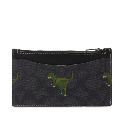 Rexy Leather Zip Closure Card Case